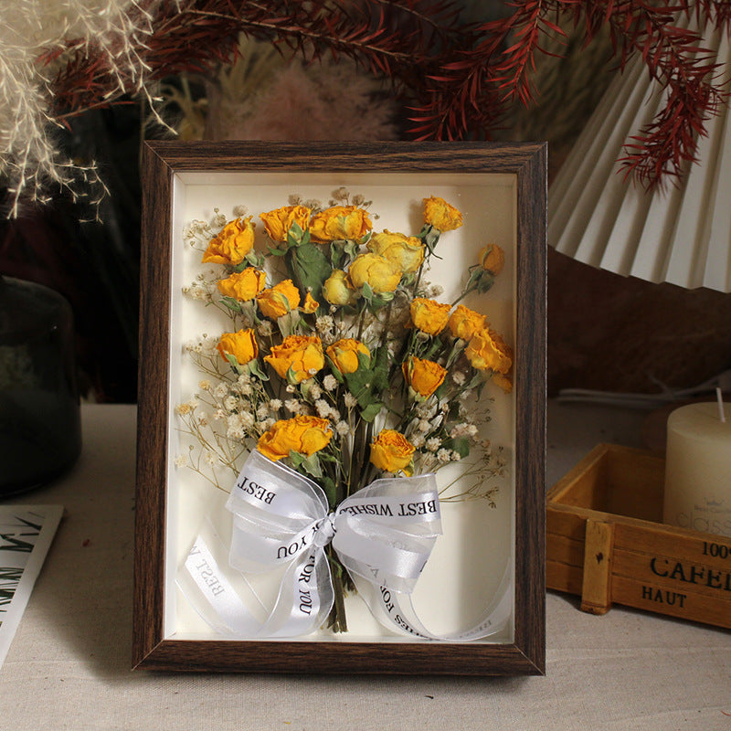 Eternal Bloom Walnut Shadow Box