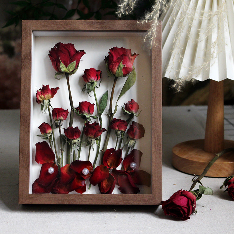Everlasting Wishes Walnut Shadow Box