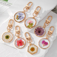 Pressed Flower Resin Keychain collection